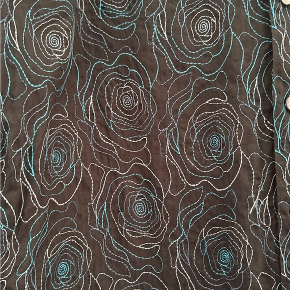 Le Chateau Women's Size‎ Large Button Down Embroidered Western Cowgirl Aesthetic - Picture 3 of 14